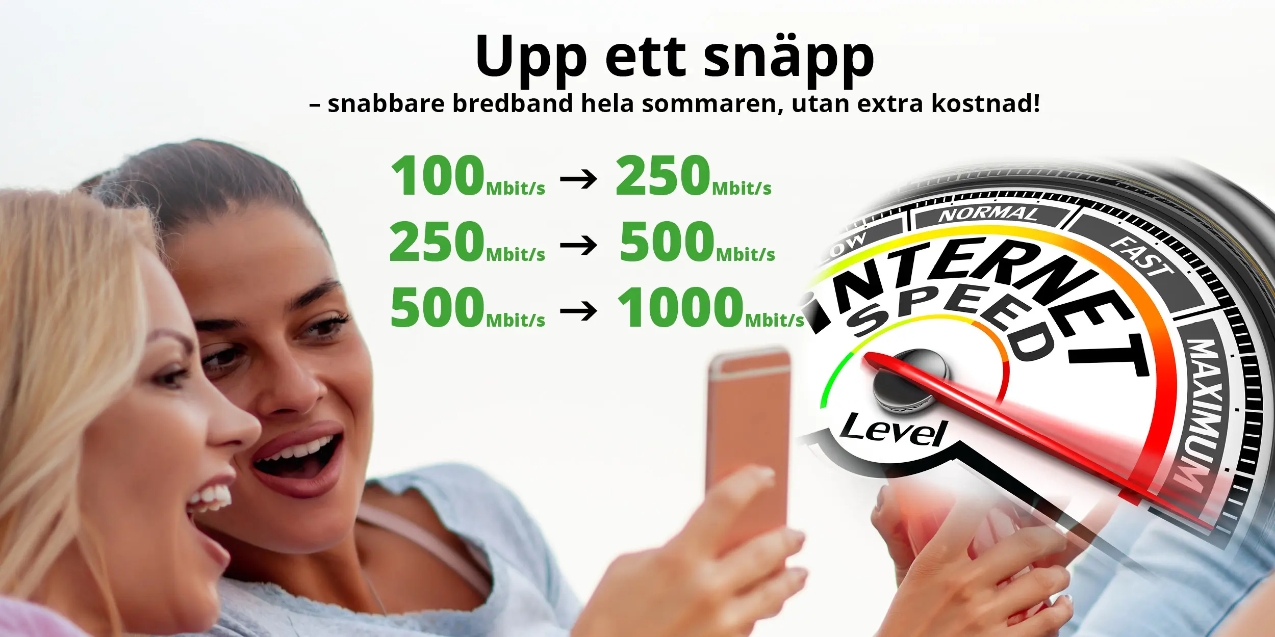 Annons Upp Ett Snäpp Hemsidan Front